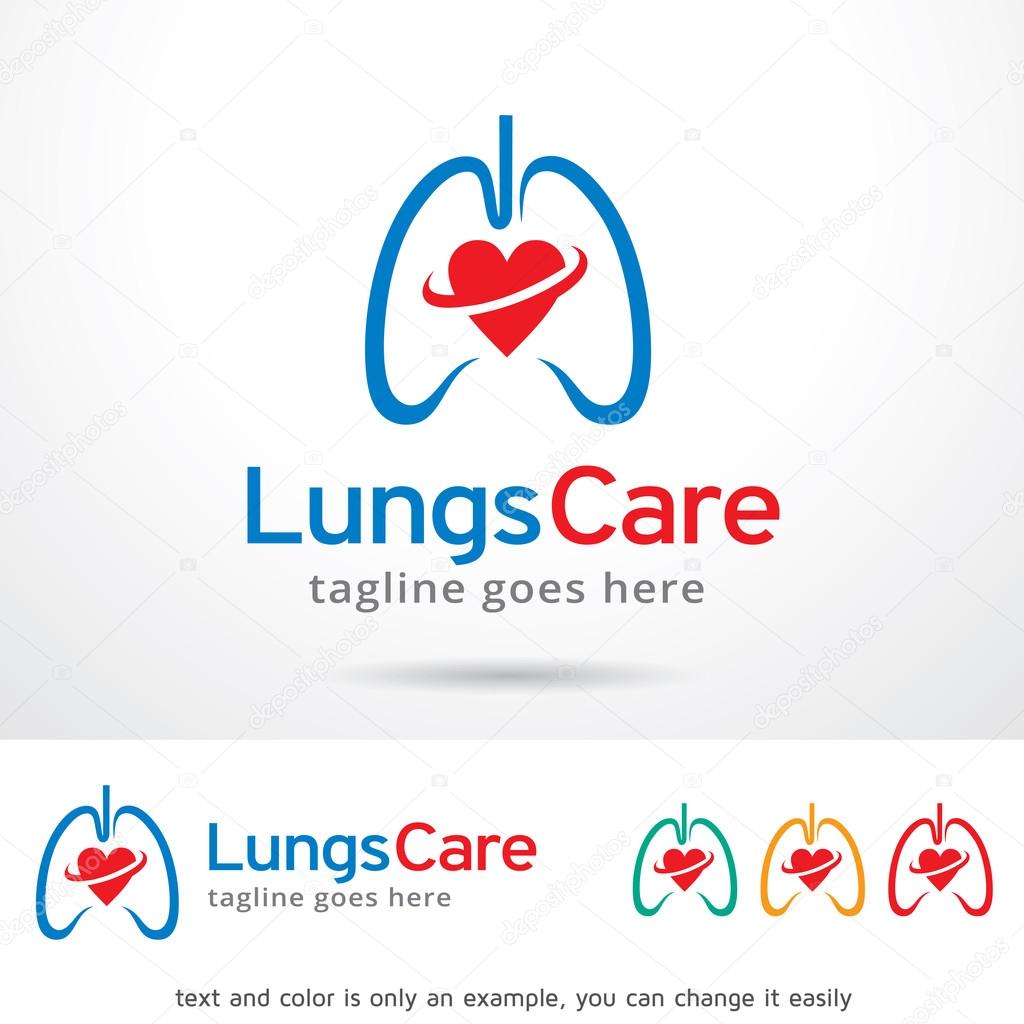 Vector de diseño de la plantilla de logotipo de Lungs Care 2022