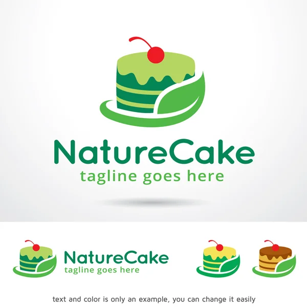 Вектор дизайна Nature Cake — стоковый вектор