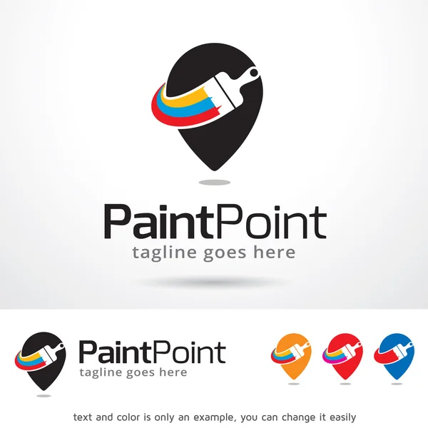 Вектор дизайна логотипа Paint Point — стоковый вектор