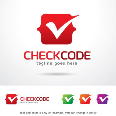 Kod Logo şablonu tasarlamak vektör kontrol
