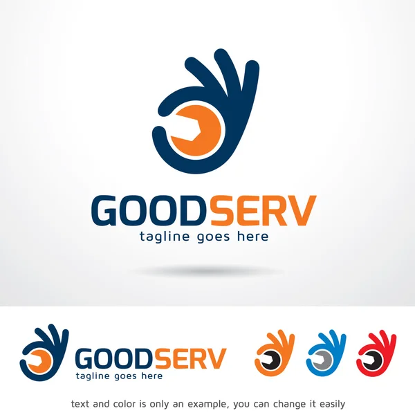 Goede Service Logo Template Design Vector — Stockvector