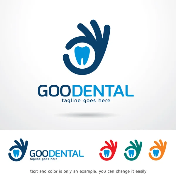 Bom modelo de logotipo dental Design Vector — Vetor de Stock