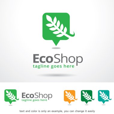 Eco Dükkanı Logo şablonu tasarlamak vektör