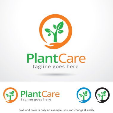 Bitki Bakımı Logo şablonu tasarlamak vektör