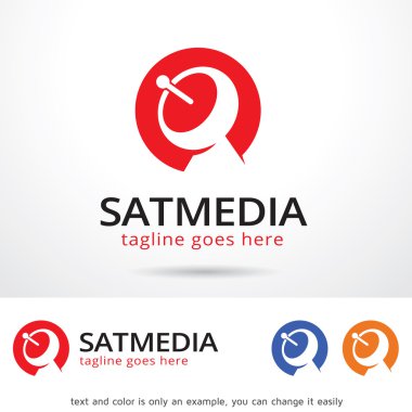 Satmedia Logo şablonu tasarlamak vektör