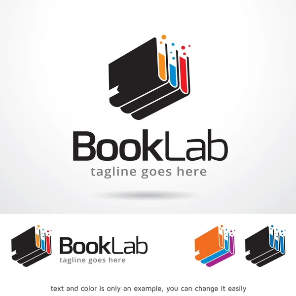 Livro Lab Logo Template Design Vector —  Vetores de Stock