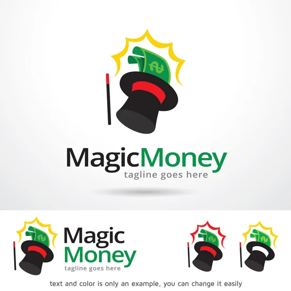 Vettore di progettazione modello logo Magic Money — Vettoriale Stock