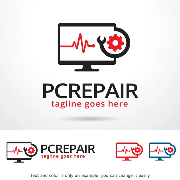 PC onarım Logo şablonu tasarlamak vektör