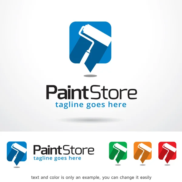 Paint Store Logo Template Design Vector — Stock Vector