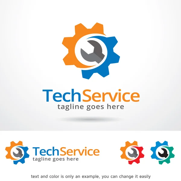 Tech service logo vorlage design vektor — Stockvektor