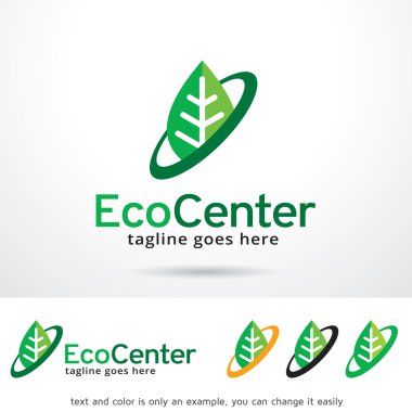 Eco Merkezi Logo şablonu tasarlamak vektör
