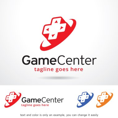 Oyun Merkezi Logo şablonu tasarlamak vektör