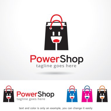 Güç Dükkanı Logo şablonu tasarlamak vektör