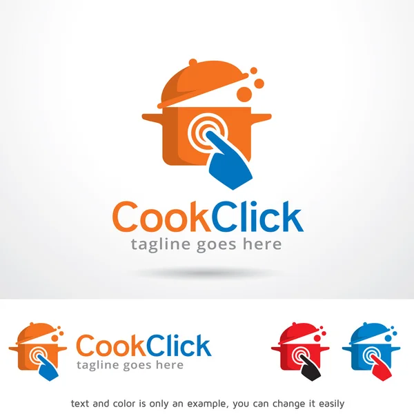 Cook clique logotipo modelo projeto Vector —  Vetores de Stock