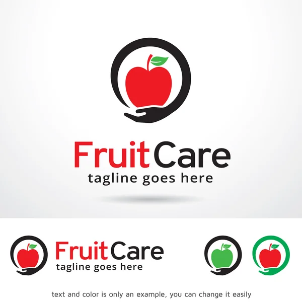 Вектор дизайну шаблону догляду за фруктами — стоковий вектор
