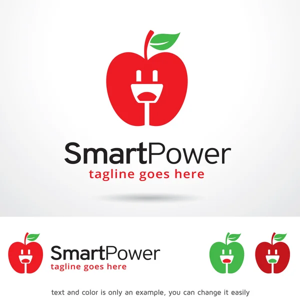 Smart Power Logo Modelo Design Vector —  Vetores de Stock