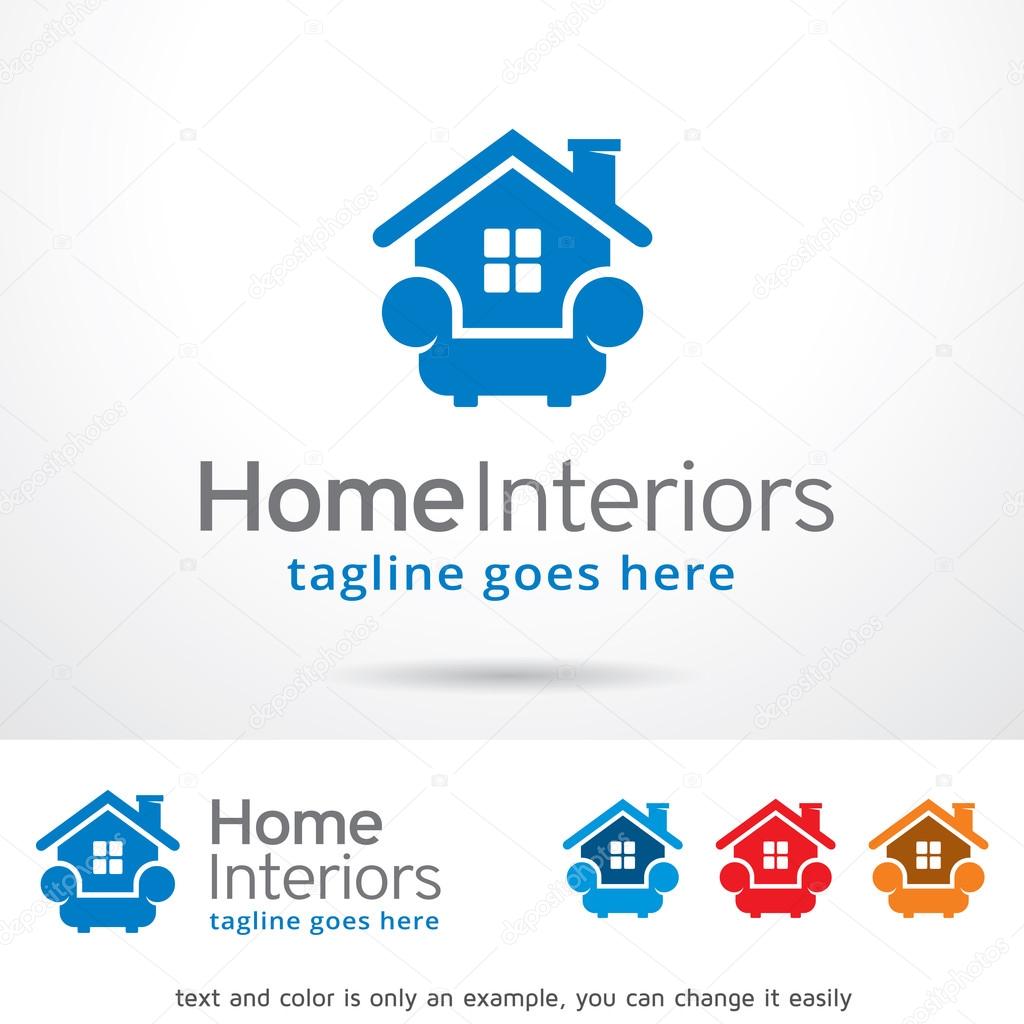 Home Interiors Logo Template Design Vector Stock Vector