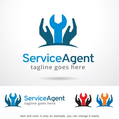 Hizmet Aracısı Logo şablonu tasarlamak vektör