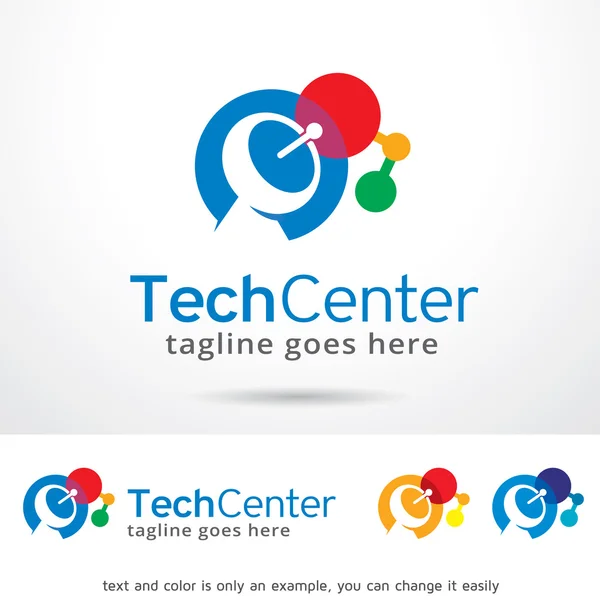 Tech Center Logo szablon wektor — Wektor stockowy