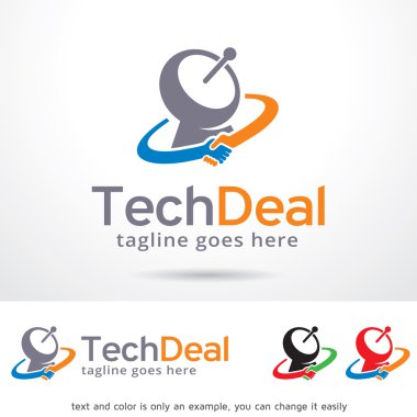 Teknik anlaşma Logo tasarım şablonu