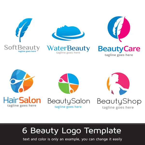Güzellik Bakım Logo şablonu tasarlamak vektör — Stok Vektör