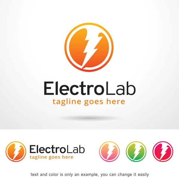 Electro Lab Logo Template Design Vector — Διανυσματικό Αρχείο