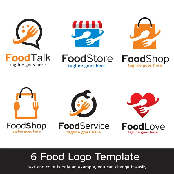 Vector de diseño de la plantilla de logotipo de alimentos — Vector de stock