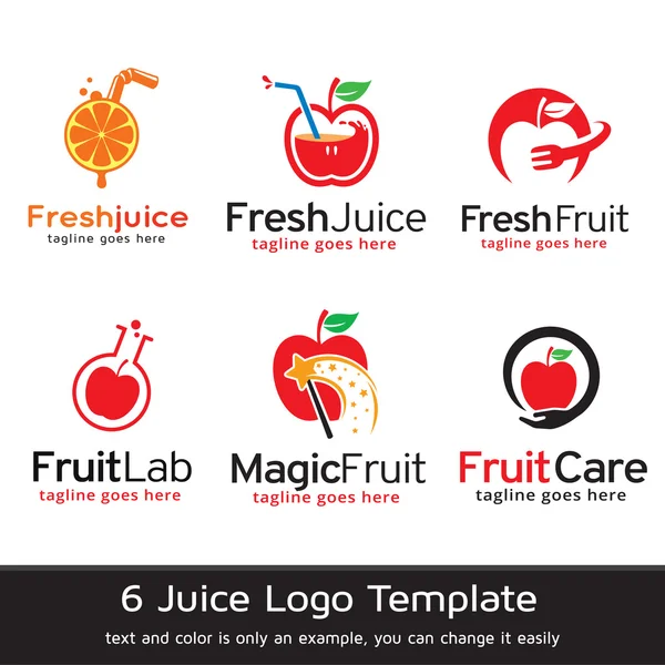 Juice Logo Template Design — ストックベクタ