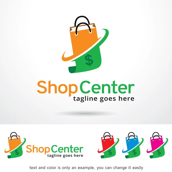 Conception de modèle de logo de centre commercial — Image vectorielle