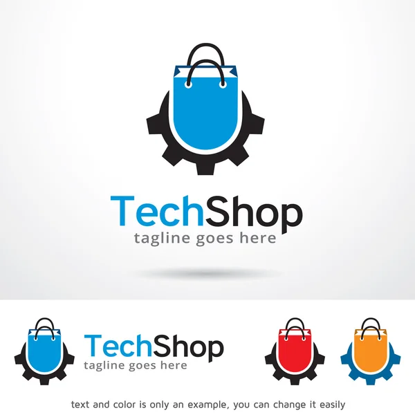 Design de modelo de logotipo Tech Shop Center —  Vetores de Stock