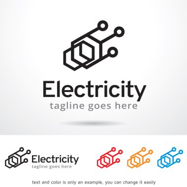 Elektrik Logo tasarım şablonu