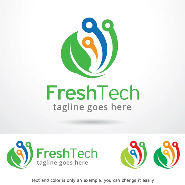 Verse Tech Logo sjabloonontwerp — Stockvector