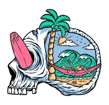 Plaj resimlerinde dinlenmeyi düşünüyorum.