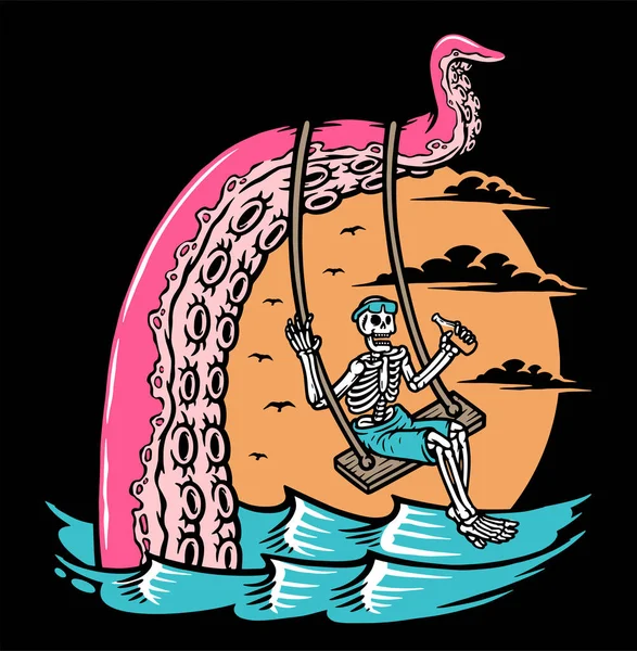 กระโหลกสว บปลาหม — ภาพเวกเตอร์สต็อก