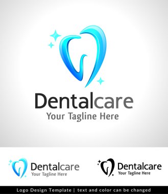 Dental Care Logo Design Template  - vector clipart