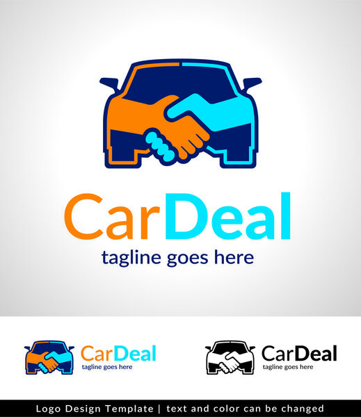Car Deal Logo Design Template  - vector