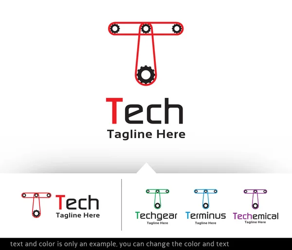 Písmeno T Logo šablony Design vektor — Stockový vektor