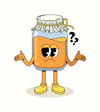 Bal karışık karakter harika çizgi film illüstrasyonu