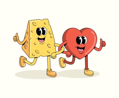 Aşk ve peynir karakteri harika bir çizgi film çizimi