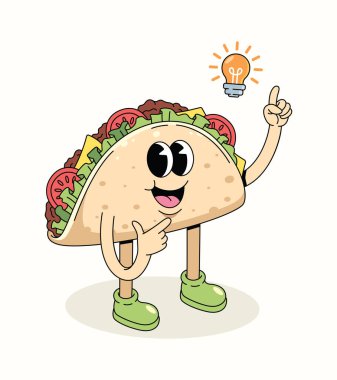 Taco 'nun harika bir çizgi film çizimi var.