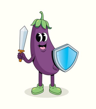 Patlıcan Şövalyesi karikatür çizimi