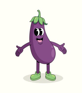 Patlıcan karikatür çizimi