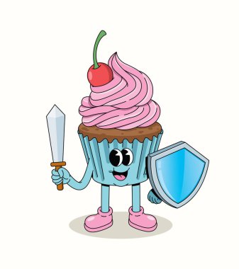 Kek Şövalyesi çizgi film illüstrasyonu