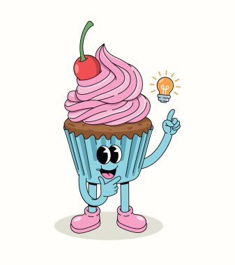 Kek fikri harika çizgi film illüstrasyonu