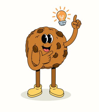 Çikolata parçalı kurabiye fikri harika çizgi film çizimi