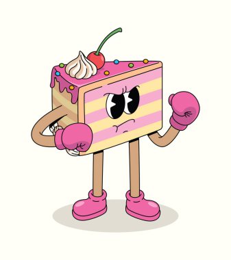 kek boksörü moda çizgi film illüstrasyonu