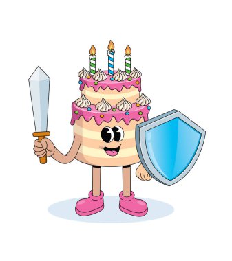 Doğum günü pastası kalkanı harika çizgi film çizimi