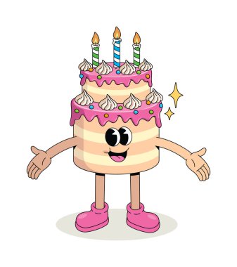 Doğum günü pastası harika çizgi film çizimi