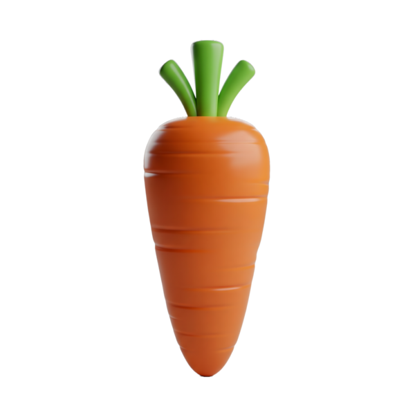 Yeşil Yapraklı Üç Boyutlu Canlı Turuncu Havuç Resimleri