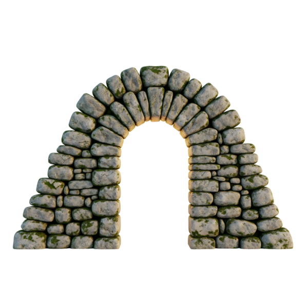 Korint Sütunları ve Tuğlalı Klasik Taş Mimarisi 3D Antik Roma Mimarisi